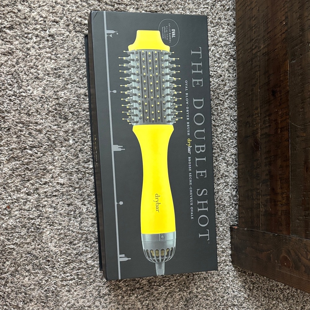 Brand new- never used - Drybar The Double Shot Vibrant Yellow Styling Brush